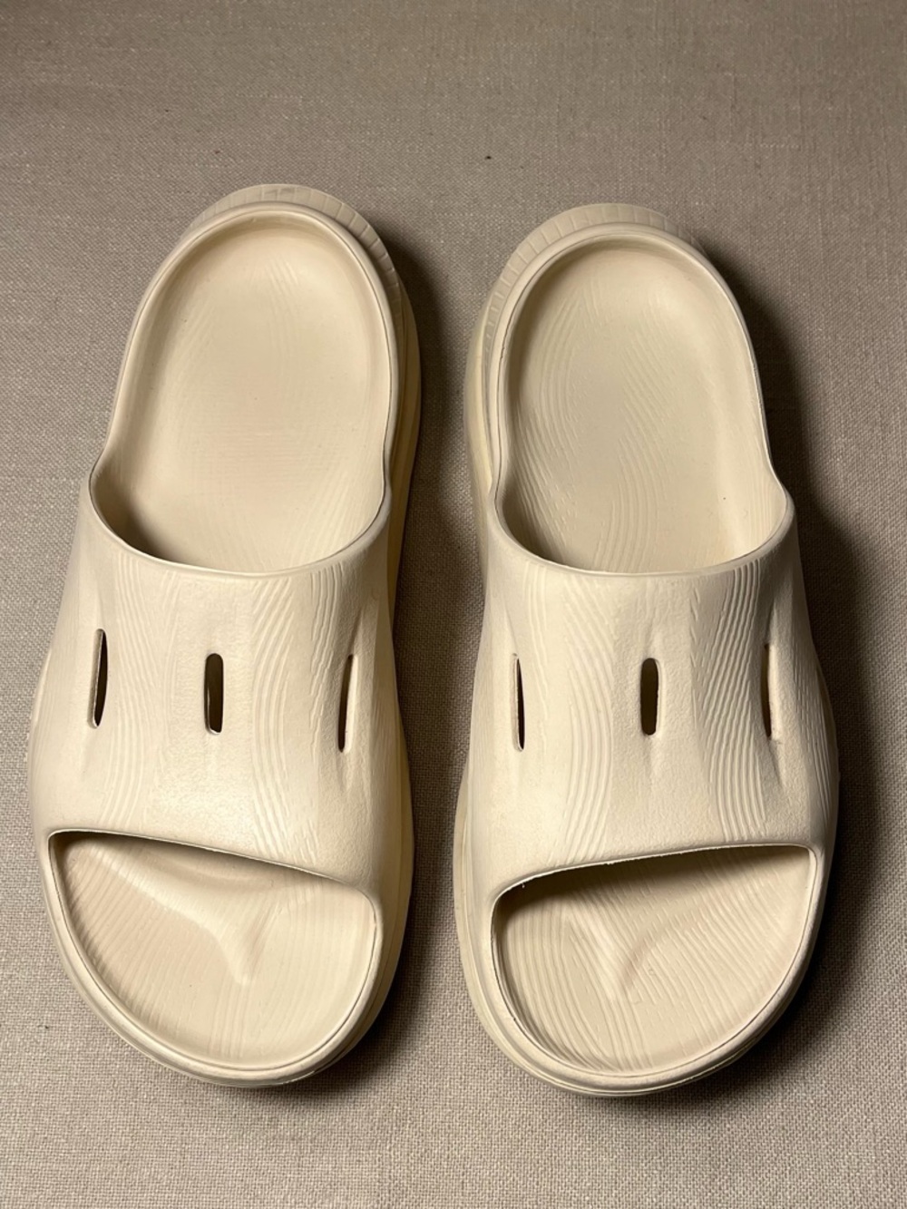 Hoka ORA Recovery Slide 3 Unisex Slip On Athletic Sandal Sand Light Tan W8 M 6 - Picture 8 of 11
